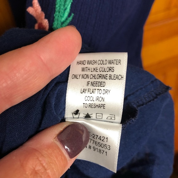 Embroidered peasant dress lined off shoulder or on blue size MEDIUM - Picture 9 of 9